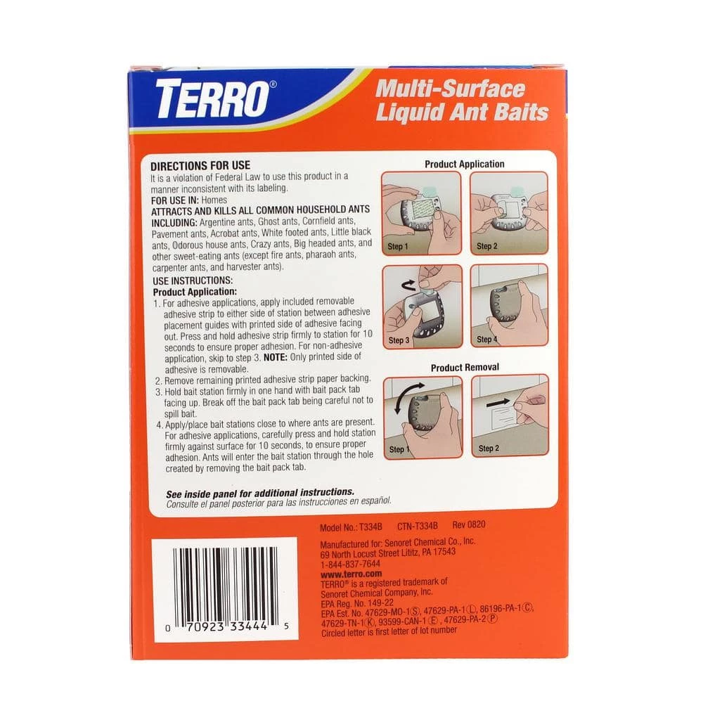 TERRO Indoor Multi-Surface Liquid Ant Killer Baits (4-Count) 5 TERRO Indoor Multi-Surface Liquid Ant Killer Baits (4-Count) - Image 3