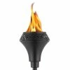 TIKI 65 in. Black Metal Torch Large Flame Island King Easy Install -Outlet Vasesource Store tiki citronella candles torches 1120039 64 1000