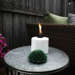 TIKI 5.5 in. Table Torch Glass Succulent White 3-Pack 10 TIKI 5.5 in. Table Torch Glass Succulent White 3-Pack -Outlet Vasesource Store tiki citronella candles torches 112012368 1f 1000