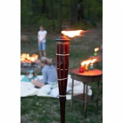 TIKI 60 in. Royal Polynesian Bamboo Torch Dark Finish (Pack of 4) -Outlet Vasesource Store tiki citronella torches 111316968 4f 1000