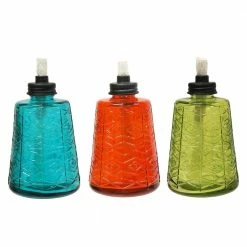 TIKI 6 in. Glass Tabletop Torch Trio (3 pack) -Outlet Vasesource Store tiki citronella torches 111511868 fa 1000