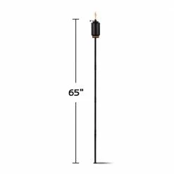 TIKI Adjustable Flame Torch Resin Black 65 in. -Outlet Vasesource Store tiki citronella torches 111911868 1f 1000