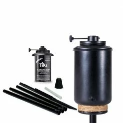 TIKI Adjustable Flame Torch Resin Black 65 in. -Outlet Vasesource Store tiki citronella torches 111911868 44 1000
