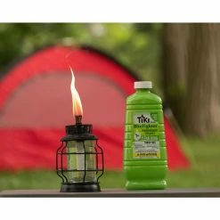 TIKI 7.20 in. Table Torch Lantern Metal Black (2-Pack) -Outlet Vasesource Store tiki citronella torches 1121120 1f 1000