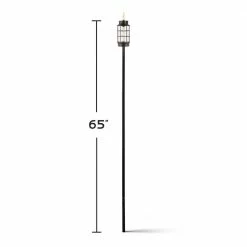 TIKI Easy Install Round Lantern Torch -Outlet Vasesource Store tiki citronella torches 1121123 44 1000