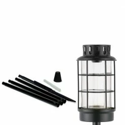 TIKI Easy Install Round Lantern Torch -Outlet Vasesource Store tiki citronella torches 1121123 fa 1000