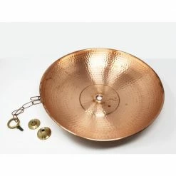 U-nitt 16 in. Pure Copper Rain Chain Anchoring Basin -Outlet Vasesource Store u nitt rain chains 0976 1f 1000