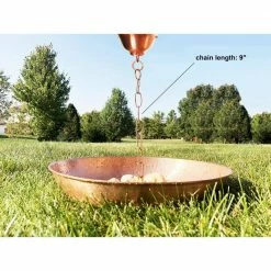 U-nitt 16 in. Pure Copper Rain Chain Anchoring Basin -Outlet Vasesource Store u nitt rain chains 0976 4f 1000