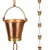 U-nitt 8.5 ft. Pure Copper Bucket Rain Chain