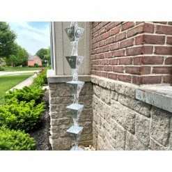 U-nitt 8.5 ft. Aluminum Basketball Rain Chain -Outlet Vasesource Store u nitt rain chains 8801al 1f 1000