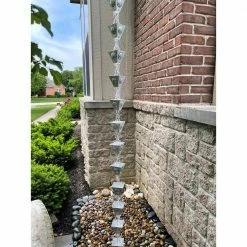 U-nitt 8.5 ft. Aluminum Basketball Rain Chain -Outlet Vasesource Store u nitt rain chains 8801al 44 1000