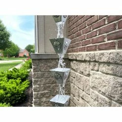 U-nitt 8.5 ft. Aluminum Basketball Rain Chain -Outlet Vasesource Store u nitt rain chains 8801al 4f 1000