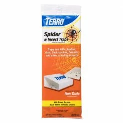 TERRO Non-Toxic Spider and Insect Trap (4-Count) -Outlet Vasesource Store white terro insect traps t3206 c3 1000