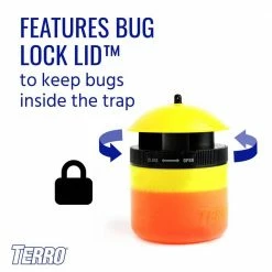 TERRO Outdoor Reusable Wasp and Fly Trap -Outlet Vasesource Store yellow terro insect traps t512 1f 1000