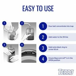 TERRO Outdoor Reusable Wasp and Fly Trap -Outlet Vasesource Store yellow terro insect traps t516 31 1000