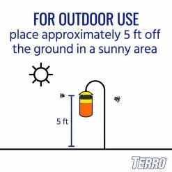 TERRO Outdoor Reusable Wasp and Fly Trap -Outlet Vasesource Store yellow terro insect traps t516 44 1000